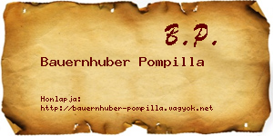 Bauernhuber Pompilla névjegykártya